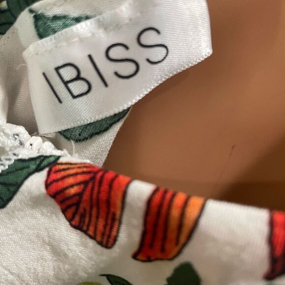 #14 NWOT IBISS Brand Tropical Splitlevel Dress Size Small - Picture 7 of 11